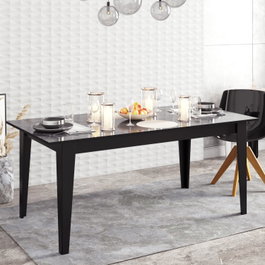 Hanah Home Mesa de Comedor Polka - Black